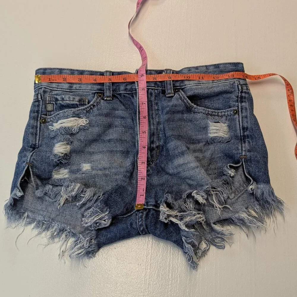 JUST USA Size XS Distressed Denim Cutoff Shorts